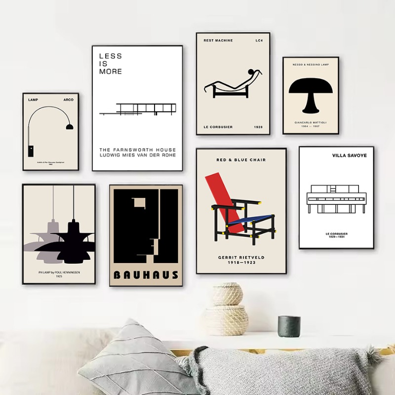 Interior Design Usa - คลาสสิค ฟาร์นส์เวิร์ธ ฮاؤส์ บาวเฮาส์ ดีไซน์ สถาปัตยกรรมนามธรรม