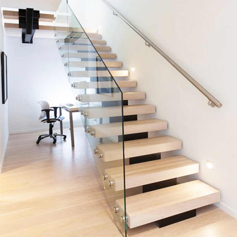 บันไดไม้ลอยแบบตรง ดีไซน์ทันสมั - Interior Design Usa บทวิจารณ์และราคา