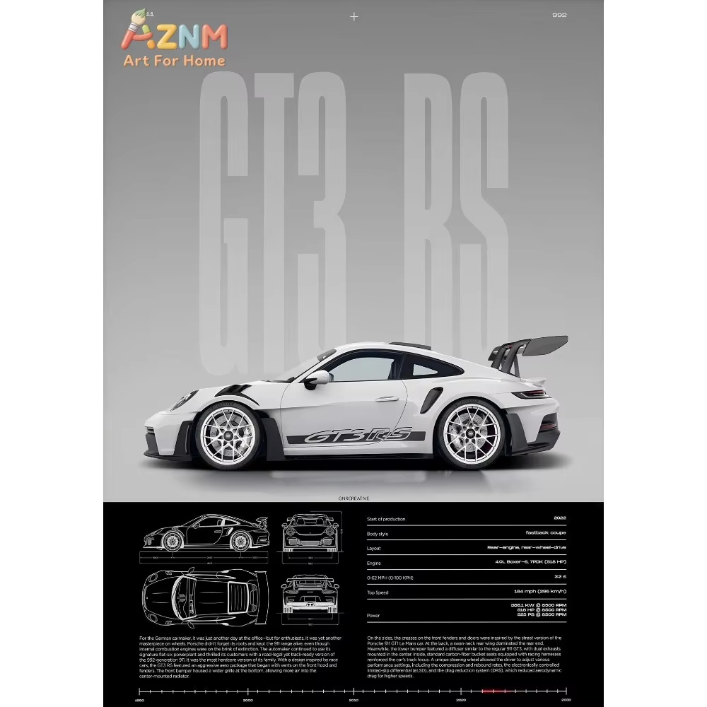 1 ชิ้นมินิมอลลิสต์ 911 GT3-RS  - Interior Designer บทวิจารณ์และราคา