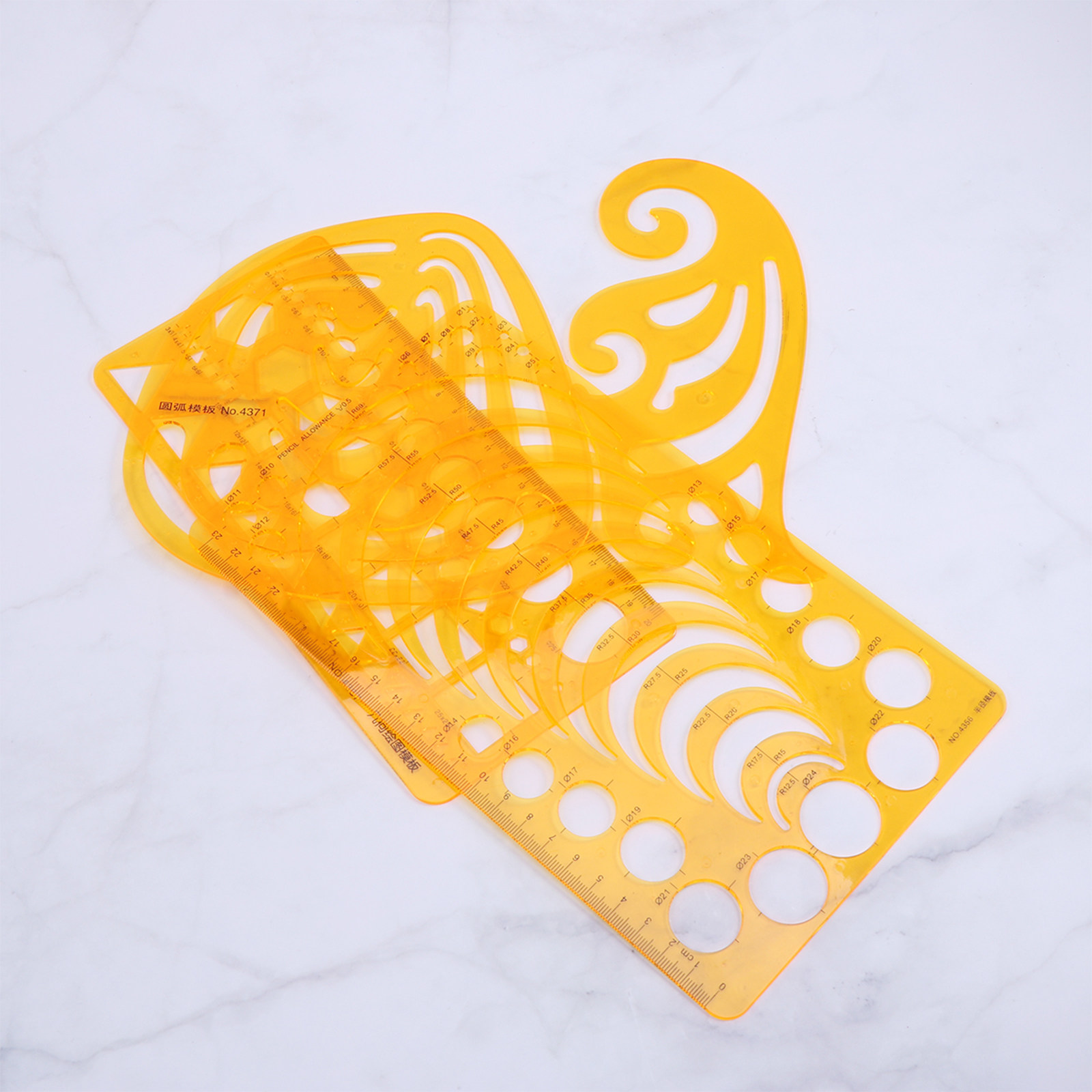 ชุดแม่แบบไม้บรรทัดโค้งหลายรูปท - Engineering And Interior Design บทวิจารณ์และราคา